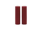 Plastic Plum Color Cylinderical Lip Balm Container Tube