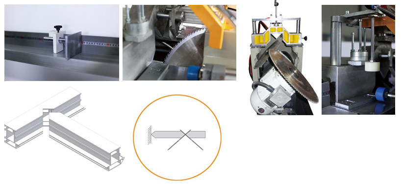 Automatic windows mullion saw/windows and doors making/upvc doors/machinery making windows and doors/best window machine
