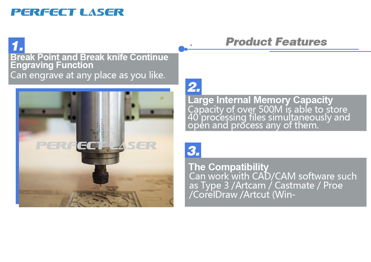 High Speed Advertising CNC Router Engraving Machine For Wood Acrylic PVC