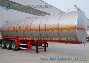 Quality SUS304 2B Chemical Oil Tank Trailer 3 Axle 39000 L Milk Tanker Trailer wholesale