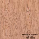 Reconstituted Wood Veneer Rose Wood Crown Cut Red Color Length 2200-3100mm For