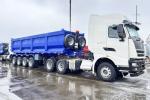 Factory Hydraulic Dump Tipper Trailer 3 Axle U Shape Truck Semi Trailer for