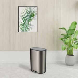 Quality Fingeprint Proof 9L Mini Stainless Steel Trash Can wholesale