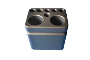 Quality 6x15ml Metal Tube Rack Work Together With Ice Free Coling Core wholesale