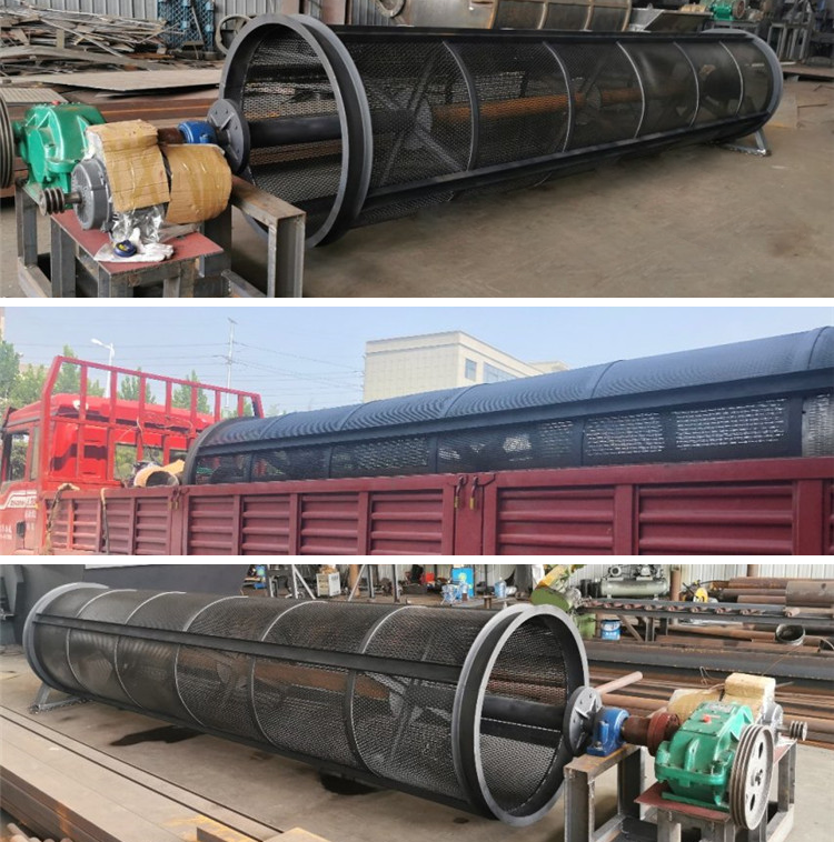 Mining Equipment Rotary Screening Machine Cylinder Shaped Customized Mesh Size