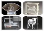3D Automatic Mini transparent Crystal Glass Acrylic Laser Engraver Engraving