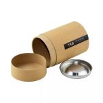 Kraft Paper Cylinder Container Packaging Eco Friendly Tea Packaging