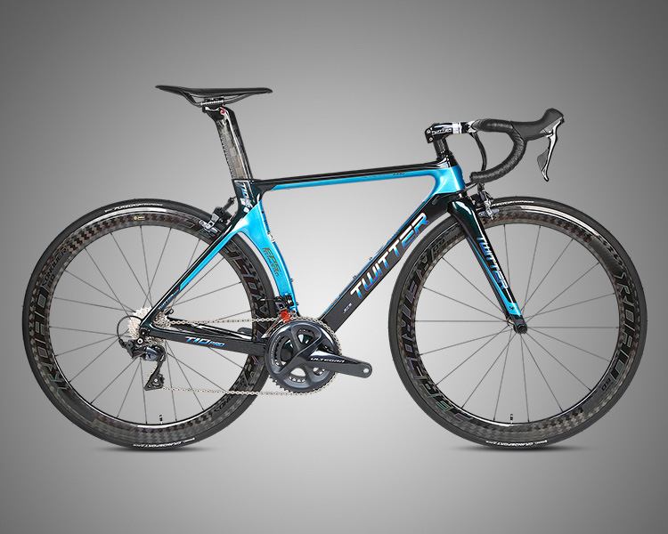 Multi Color Carbon Fiber Road Bike R8000 Groupset Long Range High Carbon