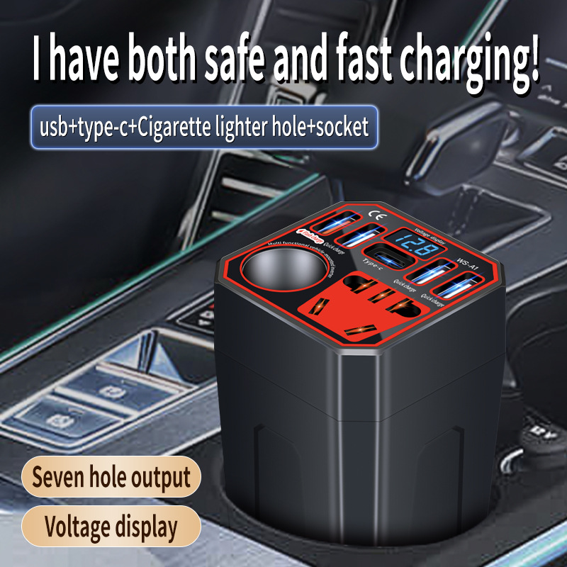 Smart Cooling Universal Power Inverter Auto 12V/24V USB Port Inverter Converter for Cooling Car Refrigerator