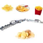 200 KG Full Automatic Quick Frozen French Fries Production Line 304 Food Grade