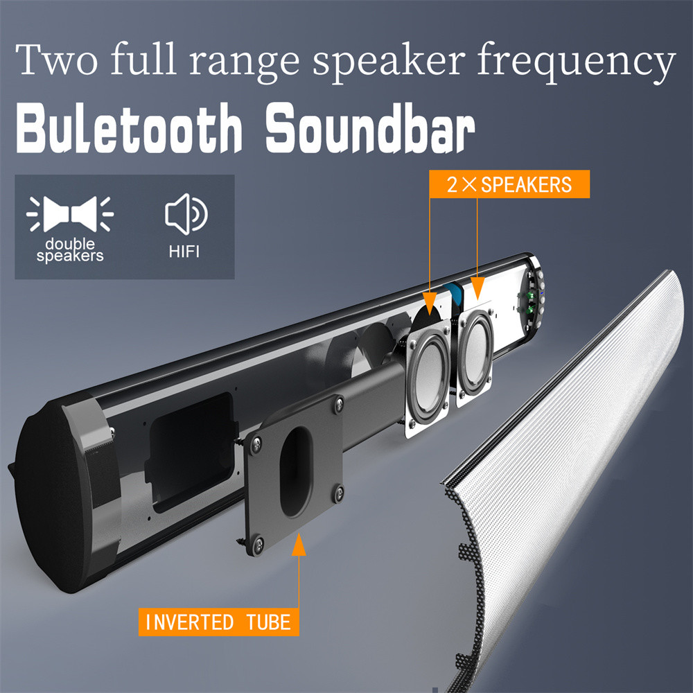 2.0 Channels Bluetooth Soundbar Speaker