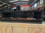European Black Matte Carbon Steel Three-sided gas fireplace Propane Gas Natural