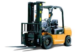 Quality CPCD50 Forklift Equipment , 5 Ton Electric Forklift Easy Maintenance wholesale