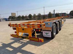 Quality 40 Feet Skeletal Semi Trailer 30ton 3 Axles Semi Trailer wholesale