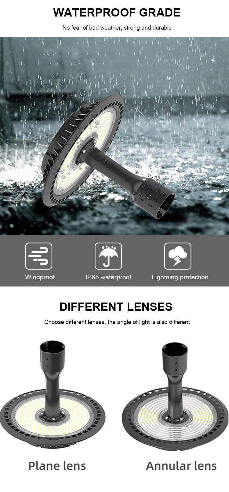 100 W LED Solar Powered Garden Lights SMD 2835 90° Beam Angle For Square