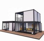40ft Modern Prefabricated Double-Story Coffee Bar Restaurant Fast-Food Shop Tiny