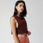 Women'S Loose Top Activewear T Shirts 280gsm Running Top Women