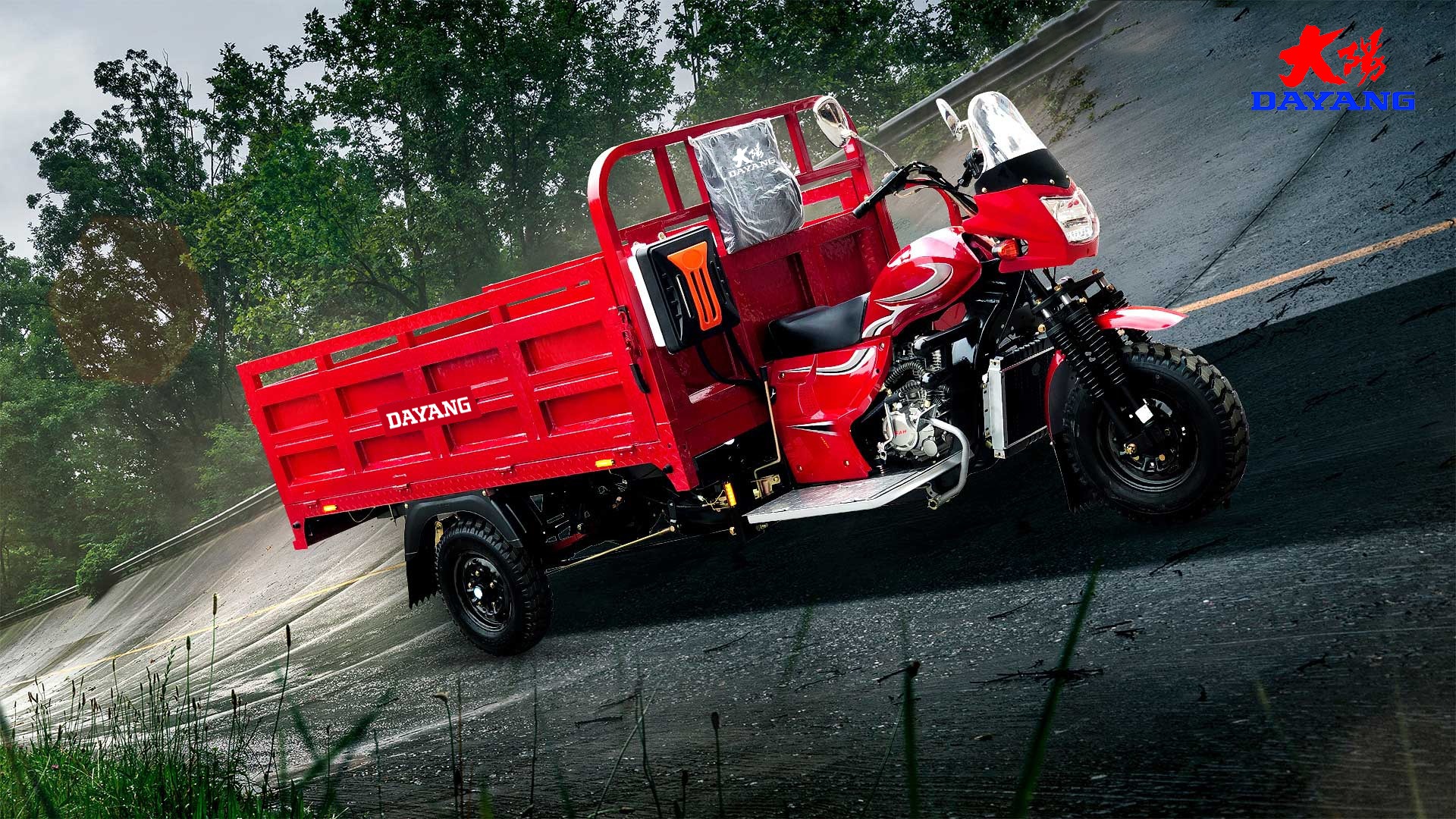 DAYANG 200CC Lifan CCC Origin Red Heavy Loading Truck Tricycle with Super Cold Engine