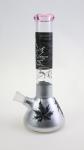 Engraved 14 Inch Beaker Smoking Glass Water Hookah Pipe 35mm