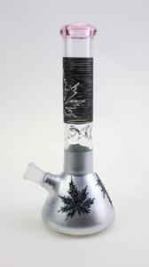 Quality Engraved 14 Inch Beaker Smoking Glass Water Hookah Pipe 35mm wholesale