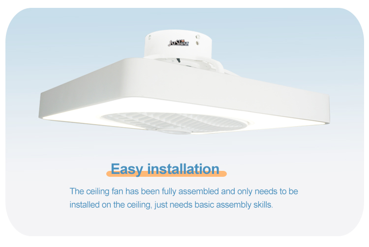 1stshine Bedroom Ceiling Fan Safe ABS Blades and Hidden Blades for Easy Installation