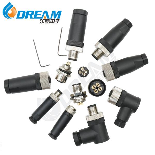 M23 M40 Connector Receptacle Round Plug Connectors 6pin 8pin 9 Pin 12pin 17pin