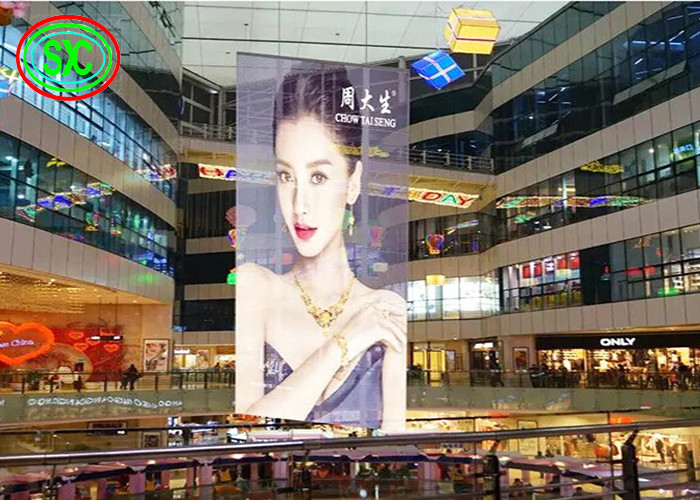 800cd/sqm P3.91 Transparent Led Curtain Screen SMD1921