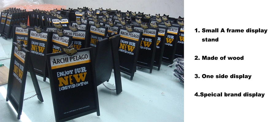 Desktop A Frame Rewriteable Blackboard Mini Desk Standing Menu Holder Display For Restaurant And Bar