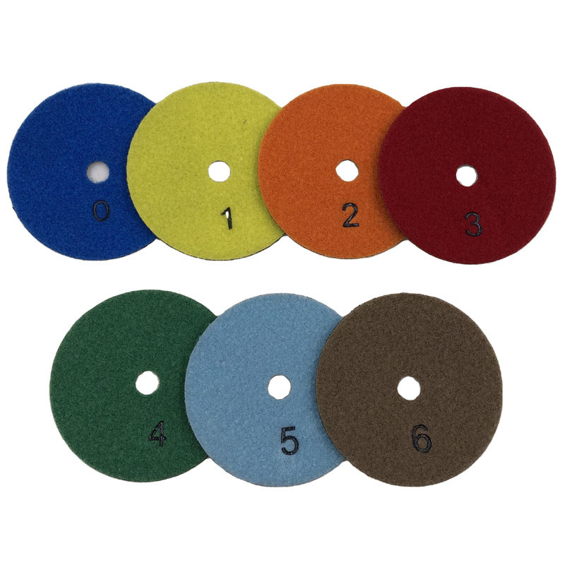 6 Inch Round Diamond Grinding Pads For Concrete / Granite