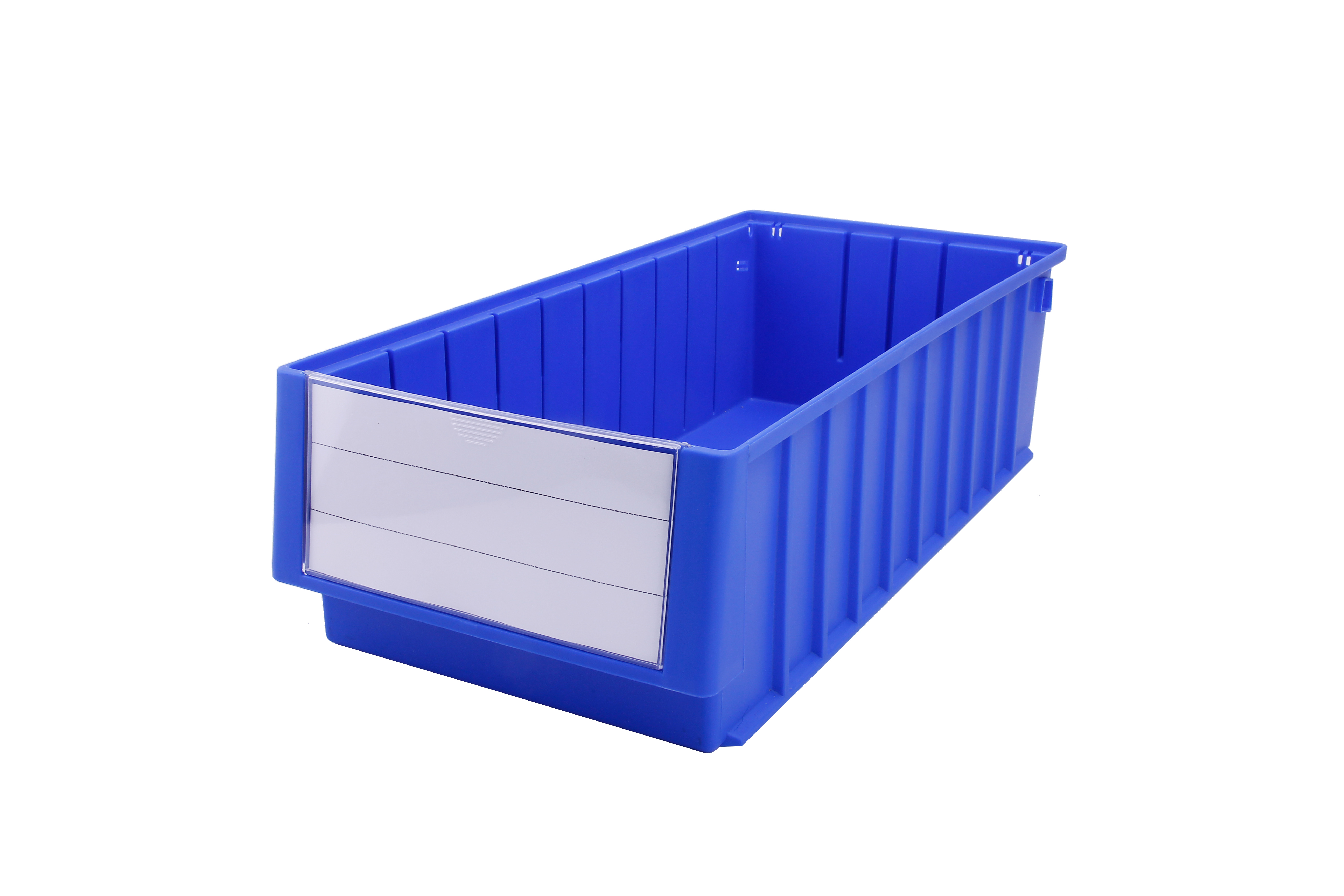 Solid Box Stackable Plastic Storage Bin Industrial Style for Eco-Friendly Storage