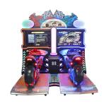 Super Motor Bike Racing Arcade Machine D2400 * W2450 * H2500mm Size 300W Power
