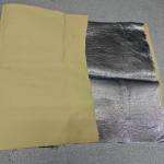 Natural Color 100% Para Aramid Aluminized Fabric Satin Weaving