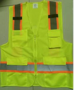 Quality High Visibility Safety Vest Net Multi Pocket Mesh Vest Breathable Workwear wholesale