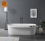 SGS Antibacterial 170cm Freestanding Adult Bathtub Matte White 300C