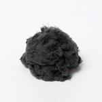 Black Recycled Polyester Staple Fiber PSF Geotextile Use