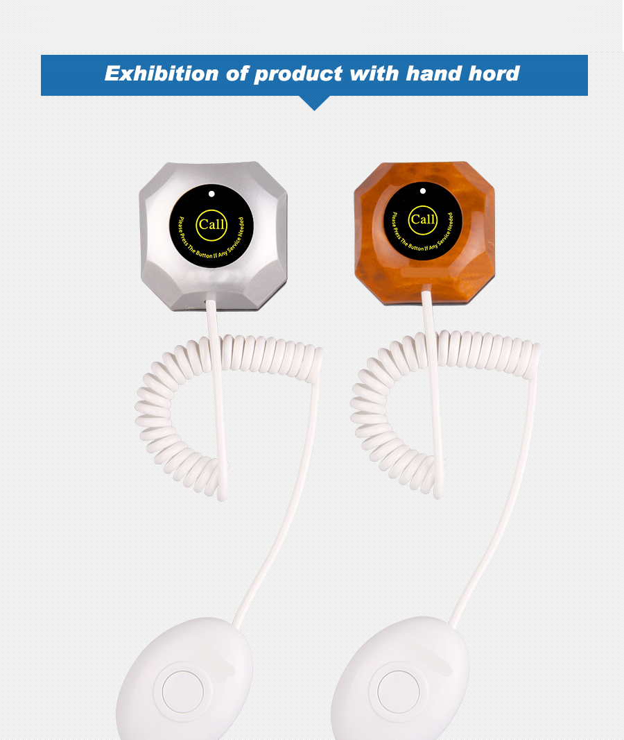 Wireless nursing calling system with waterproof watches for nurse and toilet push button