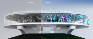 Quality RGB Full Color P20 P31.25 Transparent LED Film Self Adhesive wholesale