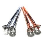 Blue Ink Metal Body Gel Diamond Crystal Pen CE Approved For Birthday Gift