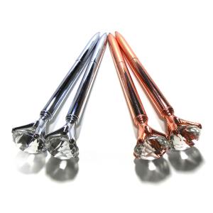 Quality Blue Ink Metal Body Gel Diamond Crystal Pen CE Approved For Birthday Gift wholesale