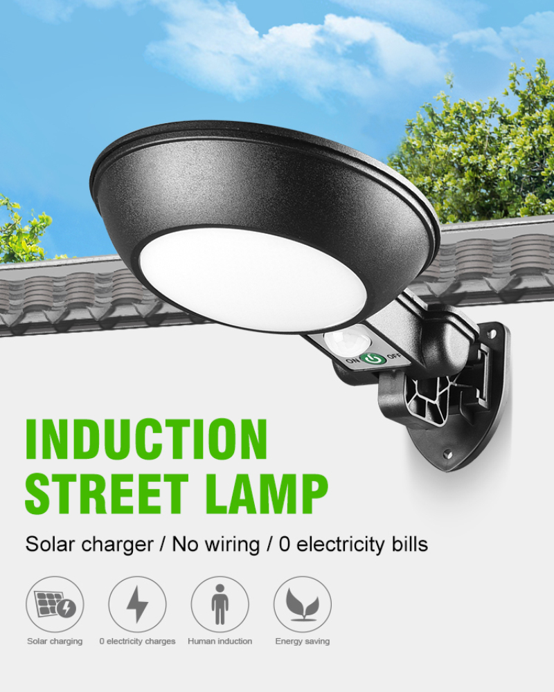 Water Resistance 500LM 5.5v 2.5w Solar Motion Sensor Wall Light FCC Certified