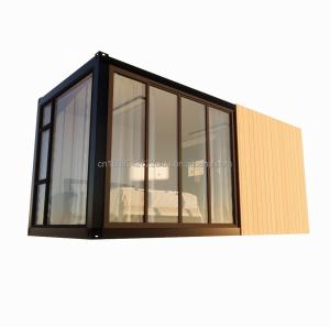 Quality Wooden Sturdy Steel Sun House 20ft Flat Container House with Wall 50/75/100mm Wave Sandwich Panel wholesale