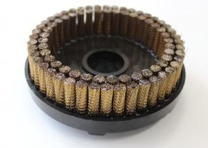 Quality No Spark Disc Brass Wire Cup Brush Punched Double Row 150 Mm Outer Diameter wholesale
