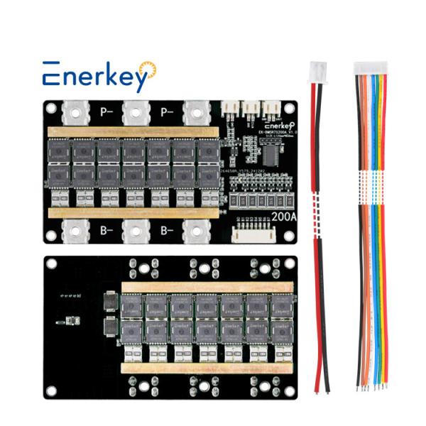 Enerkey 5s 6s 7s 200A High Power BMS PCBA for 24V 25.2V Li-ion/Lifepo4/Lto/SIB