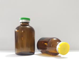 Quality 20ml -100ml Amber Moulded Glass Vial For Antibiotics injection glass vial wholesale