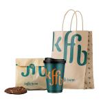 BSCI Custom Logo Takeaway Paper Bags For Baking Milk Tea Coffee Packaging