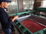 resin spray gun skills training--customer from Kazakhstan