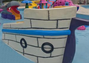 Quality TUV Children Playground Ship Water Slide For Backyard Resort wholesale