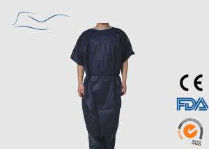 Quality Black Color Disposable Patient Gowns Neck / Waist Ties Style 120 * 140CM wholesale
