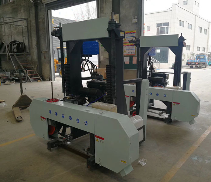 MJ1000/MJ1600D diesel portable sawmill/timber sawing horizontal band saw mill machine for fiji timber