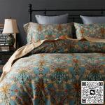 Quilt Cover Made Of Long Staple Cotton, Four Piece American Style Bed Sheet,